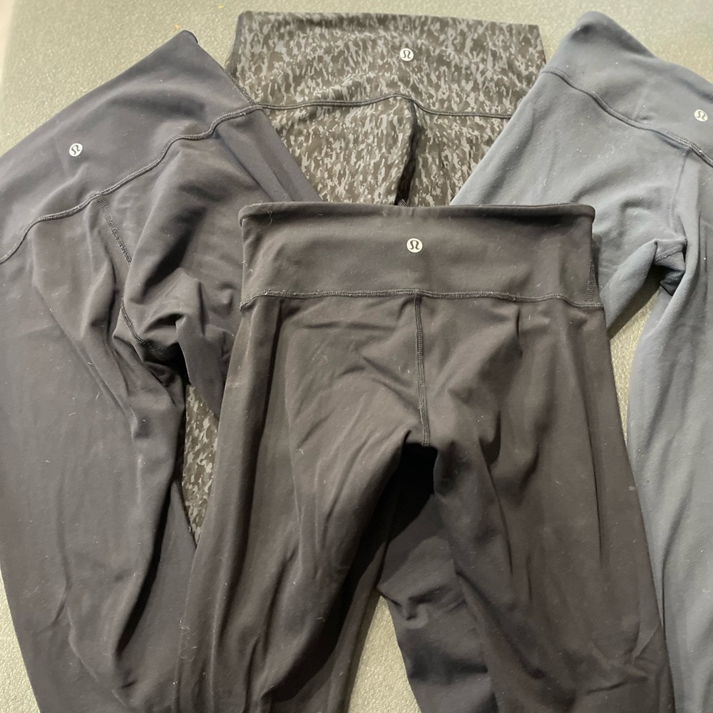 4 pairs of lululemon winder under full length pants size 4